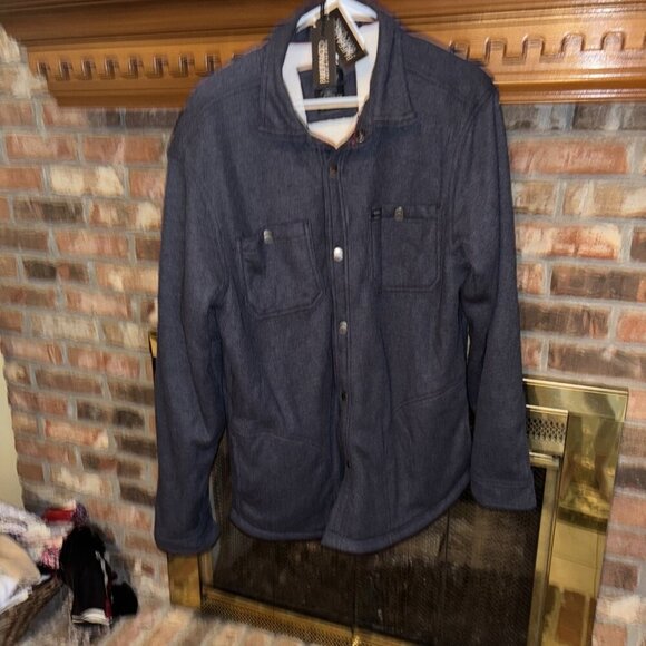 Buffalo by David Bitton Other - Buffalo By David Bitton Gray Corduroy Heavy Faux Fur Lined Jacket Size Large NWT